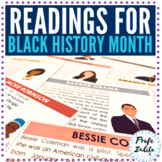 English Black History Month Readings | 16 Biographies | Ga