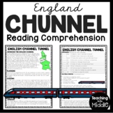 English Channel Tunnel or Chunnel Reading Comprehension Worksheet
