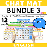 English Chat Mat Bundle 3 - Different Tenses Combined - Ou