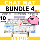 English Chat Mat Bundle 4 - Intermediate and Advanced Topi