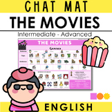 English Chat Mat - Cinema - The Movies - Intermediate / Ad