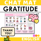 English Chat Mat - Gratitude - Give Thanks - Thanksgiving 