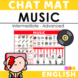 English Chat Mat - Music - Intermediate / Advanced Chat Ma