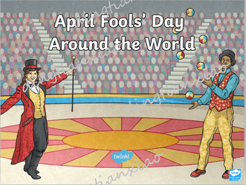 Preview of English—Chinese Bilingual “All About April Fool‘s Day” Google Drive/PDF/PPT
