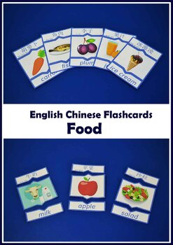 Preview of English-Chinese Flashcards: Food and Tableware