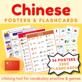 English Chinese Posters and Flashcards MEGA BUNDLE