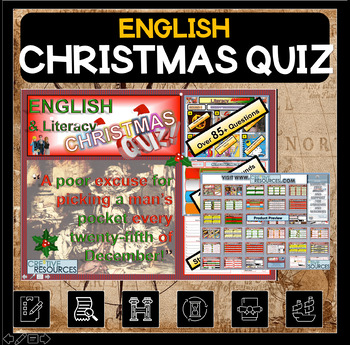 Preview of English Christmas Quiz