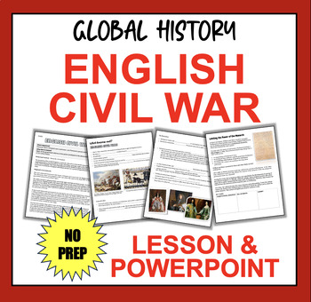 English Civil War, Restoration, Glorious Revolution & more! NO PREP Lesson