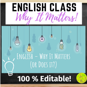 Preview of English Class – Why it Matters – Lessons for Secondary ELA  