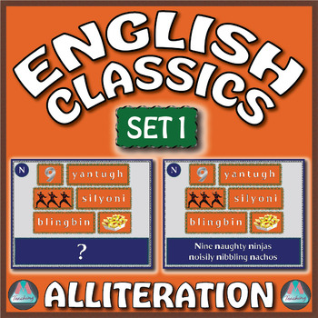 Preview of English Classics: Alliteration - Puzzling Problems 1