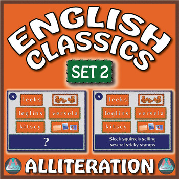 Preview of English Classics: Alliteration - Puzzling Problems 2
