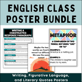 English Classroom Poster Bundle with Figurative Language a