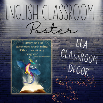 Preview of English Classroom Poster-Dragons