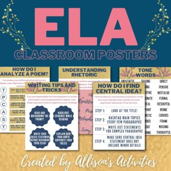 Preview of English Classroom Posters