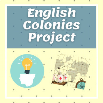 Preview of English Colonies Project - Distance Learning