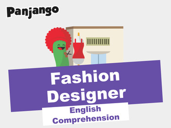 Preview of English Comprehension - A Career as a Fashion Designer