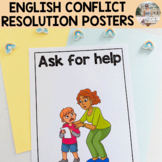 English Social Conflict Resolution Posters