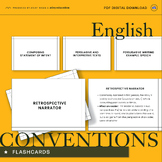 English Convention Flashcards - Comprehensive Set for Writ
