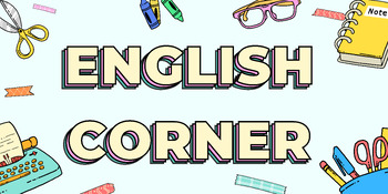 Preview of English Corner Label - Classroom