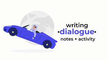 Preview of English Creative Writing: Dialogue Notes + Activity (Digital & Printable)