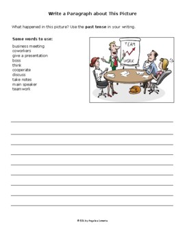 english creative writing vocabulary 15 worksheets with pictures