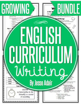Preview of English Curriculum Writing