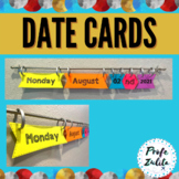 English Date Cards | Calendar Talk Vocabulary Cards