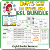 English Days of the Week - Bundle of ESL Activities