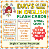English Days of the Week - Flash Cards / Charts
