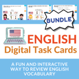 English Distance Learning Bundle | English BOOM Cards Engl
