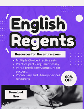 Preview of English/ELA Regents Prep Bundle