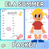 English ELA Summer Activity Packet GRADE 3 End of the Year