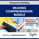 English / ELL | Artful Reading Comprehension Bundle - EDITABLE