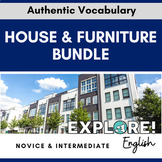 English / ELL EDITABLE House & Furniture Vocab Bundle