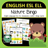 Nature Bingo Game English Language Vocabulary Game