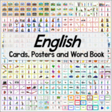 English Language Word Flash Cards with Pictures ESL / Post