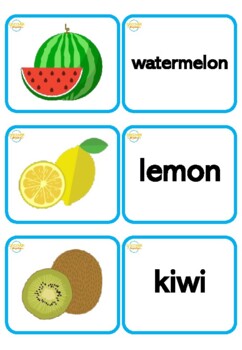 English ESL Flashcards - Fruits by Discover Languages | TPT