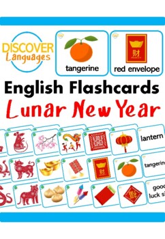 Preview of English ESL Flashcards - Lunar New Year - Spring Festival