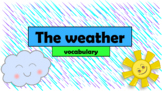English (ESL) - Weather Vocabulary - PowerPoint + Flashcards