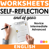English End of Year Student Reflection - 3 Differentiated 