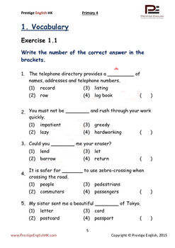 English Exercise Book Primary 4 Sample Free Freebie By Prestige English
