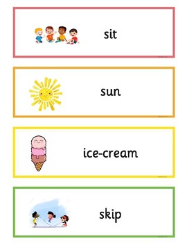 Preview of English Flash Cards - Nouns,adj,verbs