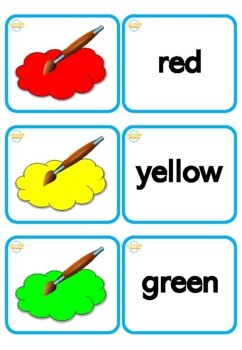English ESL Flashcards - The Colours / Colors by Discover Languages