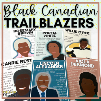 Preview of Canadian Black History Month English & French Black Canadian Trailblazer Posters