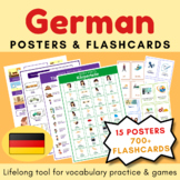 MEGA BUNDLE English German Posters and Flashcards