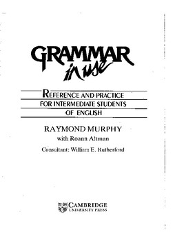 Preview of English Grammar In Use - Reference And Practice For Intermediate Students