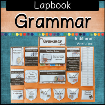 Preview of English Grammar Lapbook