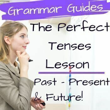 Preview of English Grammar Lesson on The Perfect Tenses: Past, Present, & Future