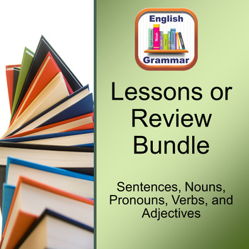 Preview of English/Grammar Lessons (Sentences, Nouns, Pronouns, Verbs, and Adjectives