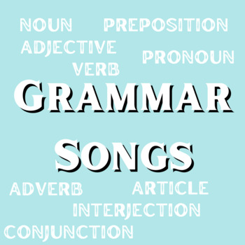 Preview of English Grammar Memory Work Song Collection